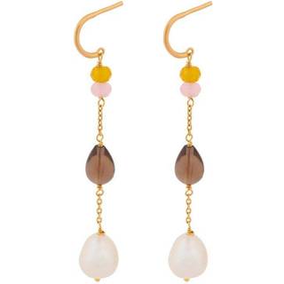 Pernille Corydon Lagoon shade earrings - forgyldt