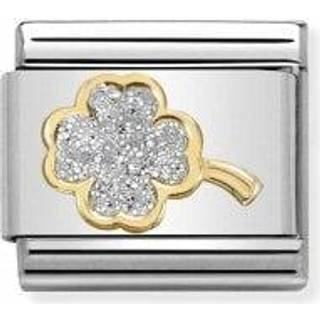 Nomination Four Leaf Clover Glitter Charm - Silver