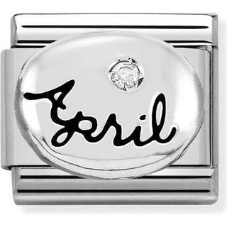 Nomination April Crystal Birthstone Charm - Silver