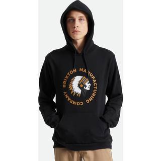 Brixton Rival Stamp Hoodie Oliven