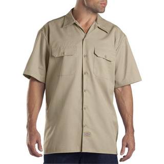 Dickies herre lang?rmet arbejde shirt marinebl? lille