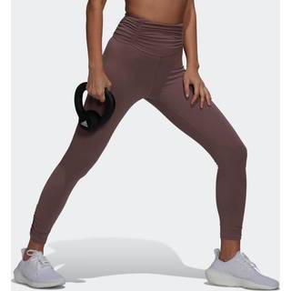 Yoga Studio Gathered 7/8 Plus Size tights - Purple - 3X