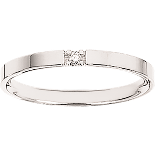 Grace 8 Karat Hvidguld Ring fra Scrouples med Brillant 0,02 Carat W/P1