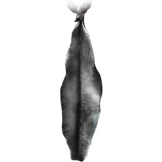 OLE LYNGGAARD COPENHAGEN Leaves 18 kt sølv oxideret vedhæng, 4 cm