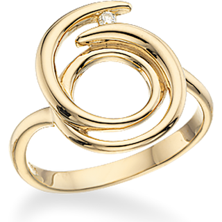 14 Karat Guld Ring fra Scrouples med Diamant 0,027 Carat W/SI