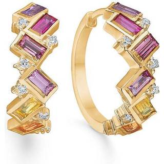 Mads Z - Columbine creol i 14 kt guld m sten og 0,015 ct