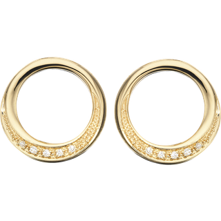 Scrouples - Øreringe i 14 kt. guld med 0,10ct
