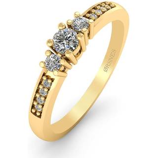 Smykkekæden Ring i 14 Karat Guld med Brillant 0,03 Carat W/SI