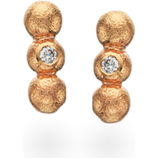 14 Karat Guld Ørestikker fra Scrouples med Brillanter 0,04 Carat TW/SI