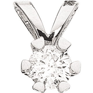 Vida vedhæng 14 kt. hvidguld med brillant 0,20 ct.