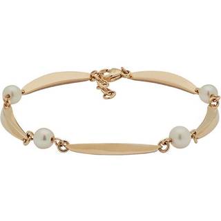 Bur og perle armbånd 14 kt