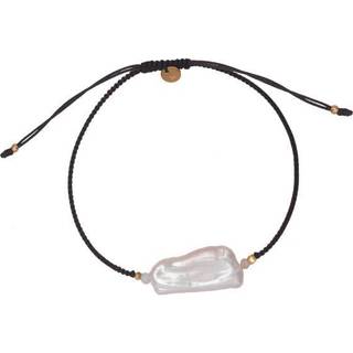 Stine A. Armbånd i Nylon med Ferskvandsperle 3190-02-OS