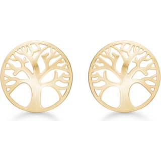 Støvring Design - ørestikkere - Livets Træ 10 mm - 8 karat guld