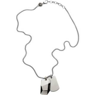 Diesel Stainless Steel Double Dog Tag Men's Necklace DX1143040