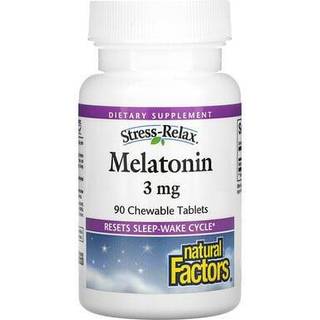 Natural Factors – Melatonin 3 mg Pebermynte (90 tabletter)