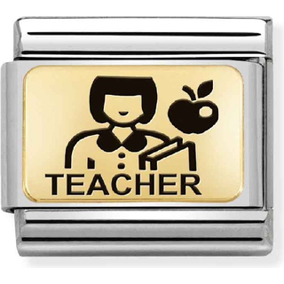Nomination Teacher Charm - Gold