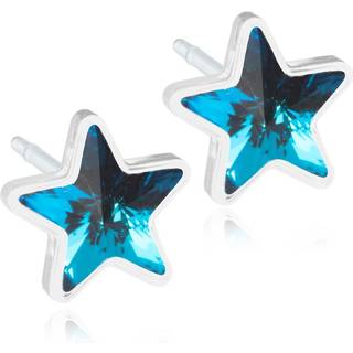 Blomdahl Medical Plastic Star 6mm Aquamarine