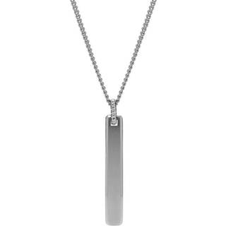 Fossil Vintage Casual Stainless Steel Pendant Men's Necklace JF03988040