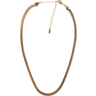 Pilgrim NOREEN flat snakechain halskæde guldbelagt