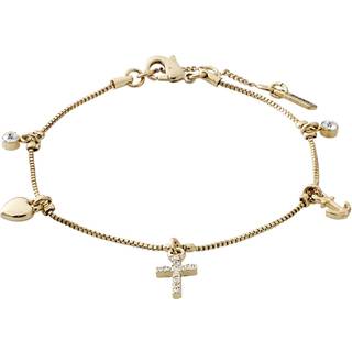 Pilgrim ANET krystal armbånd guldbelagt