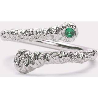 IX Crunchy Green Nature Ring Silver