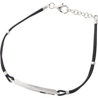 Lund Copenhagen Læder Armbånd med Sølv 9708218-30