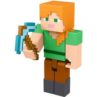 Mattel Minecraft Alex Action Bild 3.25-in med 1 Build-A-Portal Piece & 1 Accessory Building Toy Inspirerad av videospel Samlingsgåva för fans och