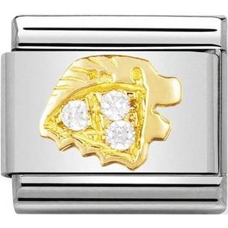 Nomination Classic - STERNZEICHEN Edelstahl, 18K-Gold und Cubic Zirc. (Lowe) - gold