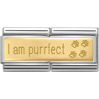 Nomination I am Purrfect Double Charm - Gold
