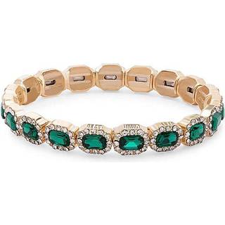 Jon Richard Jon Richard Green Emerald Crystal Rectangle Stretch Bracelet