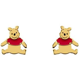Disney Silver Gold Plated Winnie The Pooh Stud Earrings - F6759