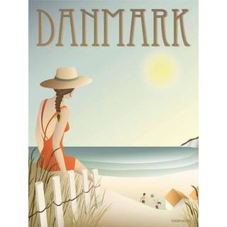 Danmark Stranden - Plakat 50x70 cm fra ViSSEVASSE
