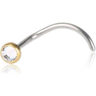 Blomdahl Næsesmykke Silver Bezel Crystal 3mm
