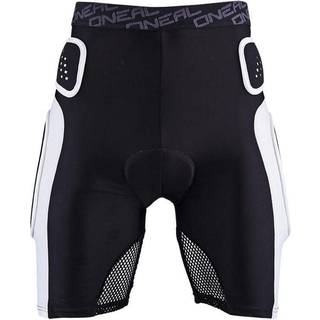 O'Neal Pro Shorts med beskyttelse og pude Sort / Hvid - Størrelse XX-Large