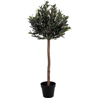 Oliventræ kunstigt plante H120 cm grøn.