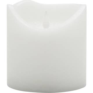 Sara bloklys LED Ø10xH10,4cm, Hvid