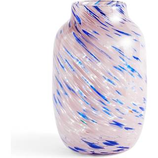 HAY - Splash Vase - Round - L - lys pink og gul