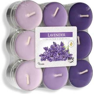 Duftlys 18 stk. Lavendel Fyrfadslys med duft