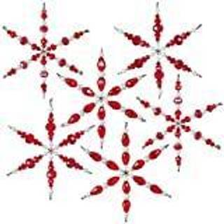 Solid Oak Ruby Snowflakes Ornament Kit Color 2