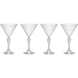 Martiniglas America's Cocktail med rillet struktur, 4 stk