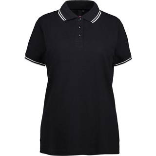 ID Kontrast Dame Polo - Sort - L