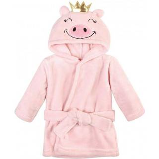 Hudson baby unisex baby plys dyre ansigt badekåbe gris 0-9 måneder