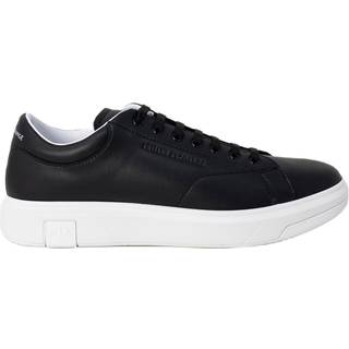 Armani Exchangetil mænd. XUX123XV53400002 Action Læder Sneakers sort (45), Fast, Blonder, Casual
