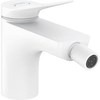 hansgrohe Vivenis bidetarmatur med bundventil, mat hvid