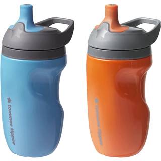 Tommee Tippee Isoleret sporty flaske 9 oz Intet spild af sm?barns vandflaske i 12 m?neder + todelt ventil hj?lper med at stoppe spildpakke med 2