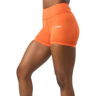 Scrunch V-shape tight shorts Orange