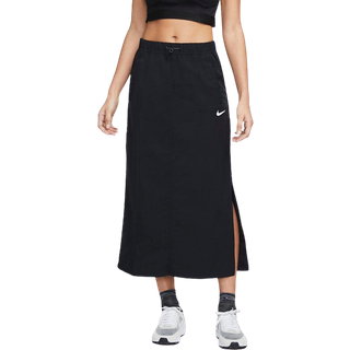 Vævet Nike Sportswear Essential-nederdel med høj talje til kvinder - sort - XL (EU 48-50)