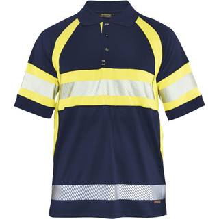 Blåkläder 3338 High Vis UV Poloshirt / High Vis UV Poloshirt - XS - Marineblå/High Vis Orange