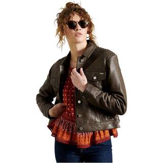 Superdry Stateside truckerjakke i læder