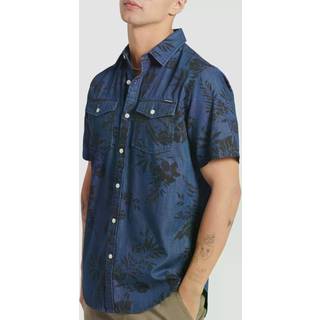 Superdry Loom skjorte i denim med korte ærmer
